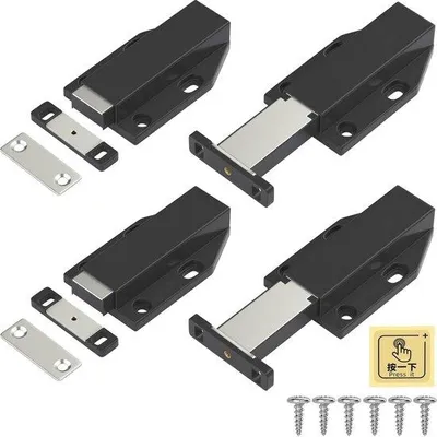 Immagine prodotto di Apriporta 4 pezzi - Magnetico a spinta, resistente per armadi e cassetti - Facile installazione
