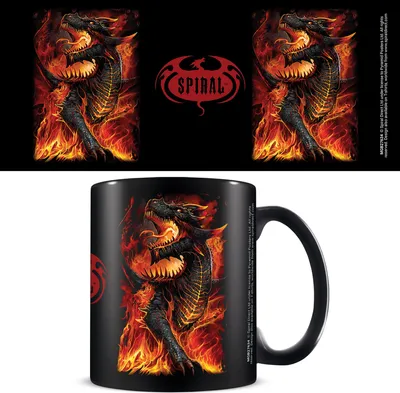 Produktbild von Spiral - Draconis - black Keramik Tasse - Größe Ø8,5 H9,5cm