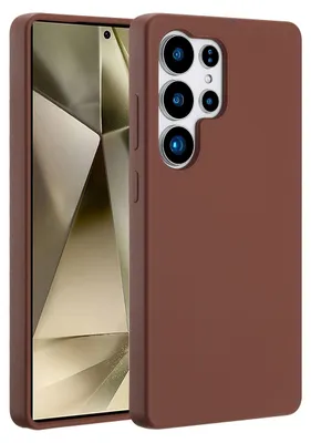 Immagine prodotto di Custodia in silicone liquido Accezz con MagSafe Samsung Galaxy S25 Ultra - New Tea Brown