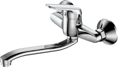 Produktbild von Avapax | Welora Küchenarmatur - Chrom - Wandmontage - Bewegliche Auslaufhöhe 222 Mm - Korrosionsbeständig