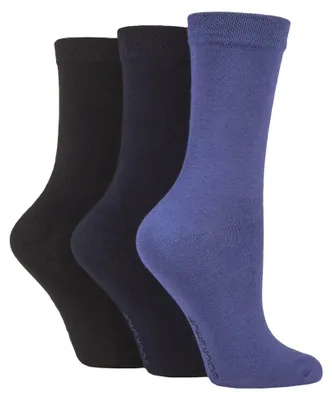 Produktbild von SOCKSHOP - 3er Pack Damen Atmungsaktive Bambus Socken