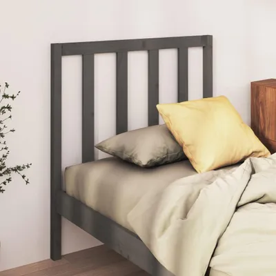 Produktbild von vidaXL Kopfteil Grau 81x4x100 cm Massivholz Kiefer