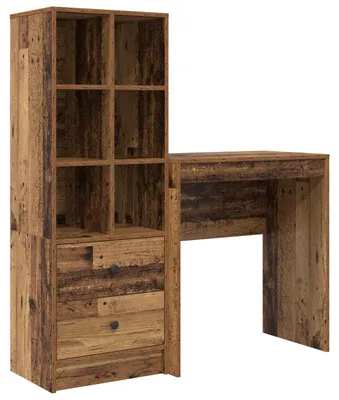 Zdjęcie produktu dla vidaXL Biurko z drewna odzyskanego, 115,5 x 40 x 127 cm, 2 sztuki.