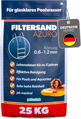 Produktbild von / Bruchware Azuro Filtersand 25 kg | 0,6 - 1,2 mm