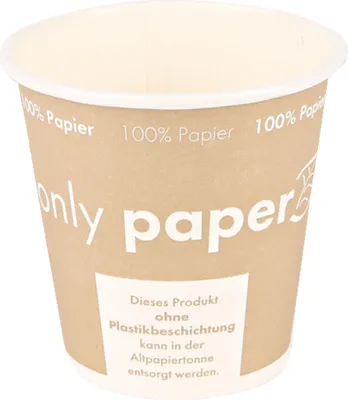 Produktbild von NATURE Star Kaffeebecher Only Paper 403063 150ml 50 St./Pack.
