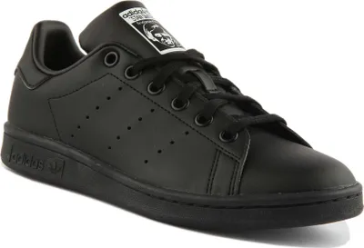 Produktbild von Adidas Stan Smith Jugend Schnürung Primegreen Lässige Turnschuhe Schwarz – undefined / Schwarz