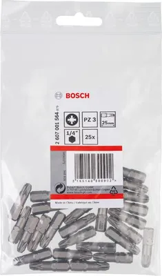 Produktbild von Schrauberbit Extra-Hart PZ 3, 25 mm, 25er-Pack