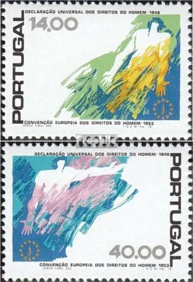 Produktbild von Briefmarken Portugal 1978 Mi 1422-1423 (kompl.Ausg.) postfrisch Menschenrechte