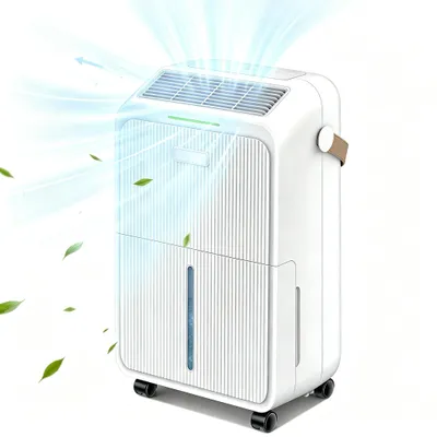 Produktbild von Luftentfeuchter 16 L/Tag, leise, mit Schlafmodus, Überlaufschutz, automatischem Neustart & Kindersicherung, für Räume bis 110 m³