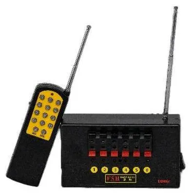 Zdjęcie produktu dla System do zdalnego odpalania fajerwerków - 6 kanałowy DBR06-x6-6