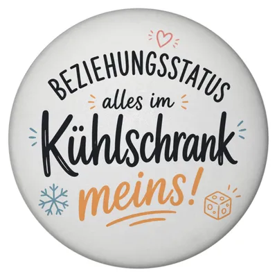 Produktbild von Magnet mit Flaschenöffner Kühlschrank meins - Küchenspruch Mit Spruch: