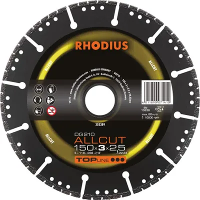 Zdjęcie produktu dla Rhodius 303389 Diamond cutting disc 150 mm 1 pc(s)