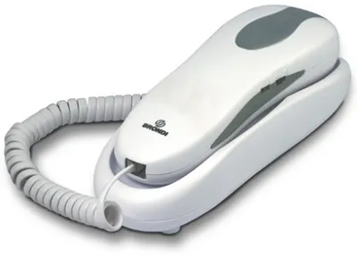 Produktbild von Brondi Nemo Analoges weißes Festnetztelefon mit 10 Speicherplätzen und einstellbaren Klingeltönen