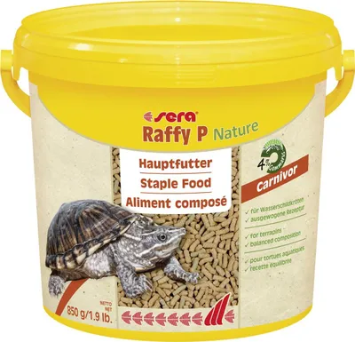Produktbild von sera 1880, Schildkröte, Universal, Maisstärke, Weizenkleber, Fischmehl, Weizen­mehl, Gammarus (4 %), Brauerei­hefe, Volleipulver,..., 3800 ml, 850 g, Deutschland
