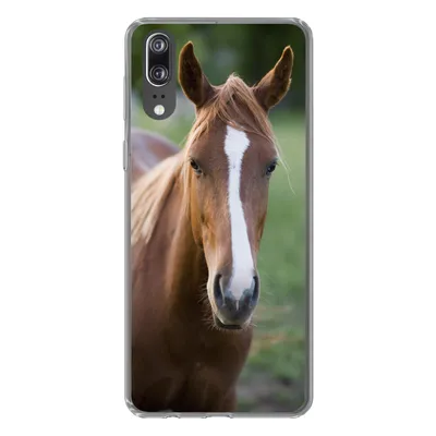 Produktbild von MuchoWow® Handyhülle Schutzhülle Hülle für Huawei P20 Pferd - Natur - Porträt Silikon Softcase Handy Hülle - Hardcover