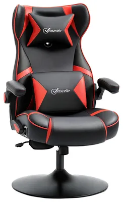 Produktbild von Vinsetto Gamingsessel mit Wippfunktion Gamingstuhl mit Lautsprecher Bürostuhl Kunstleder