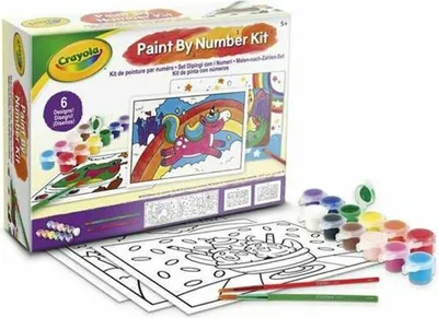 Obrázek produktu pro Crayola Moje první sada Malování podle čísel s výtvory Jedna velikost