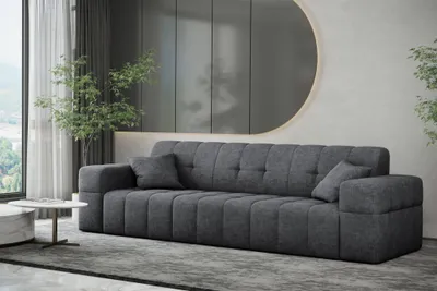 Produktbild von Sofa Designersofa NANCY 3-Sitzer in Stoff Perfekt Harmony Anthrazit