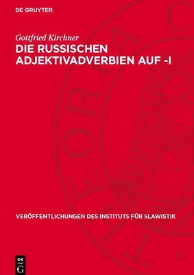 Produktbild von Die russischen Adjektivadverbien auf -i