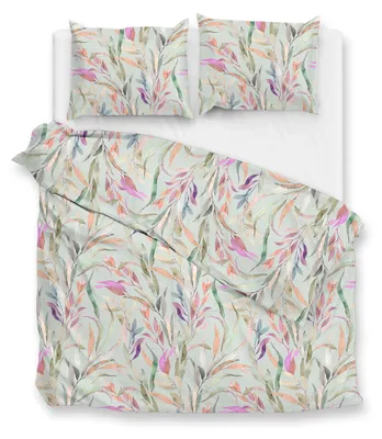 Productafbeelding van Zohome Dekbedovertrek Tia Green 200x200-220 cm 100% Katoensatijn