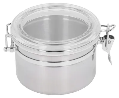 Produktbild von Versiegelte Edelstahldose zur Aufbewahrung von Lebensmitteln, luftdichter Kanister für Trockenfrüchte, Milchpulver, Tee, klein, 900 ml
