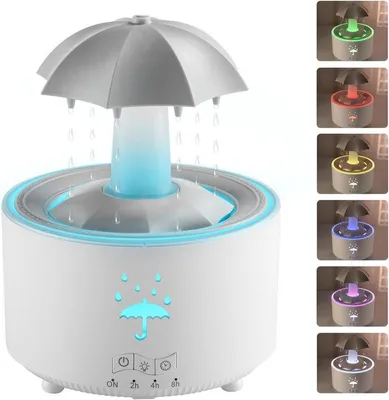 Produktbild von Aroma Diffuser 300ml Luftbefeuchter 2-in-1, Ultraschall Nebelgerät 7 Farben leise Schlafzimmer Büro