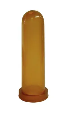 Produktbild von Kälbersauger mit Kreuzlochung, Kautschuk, 100 mm lang, honig