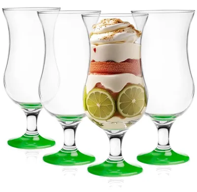 Cocktailgläser-Set Longdrinkgläser 4x420 ml Grün spülmaschinengeeignet