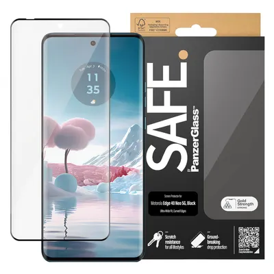 Produktbild von PanzerGlass SAFE Ultra-Wide Fit Displayschutz für das Motorola Edge 40