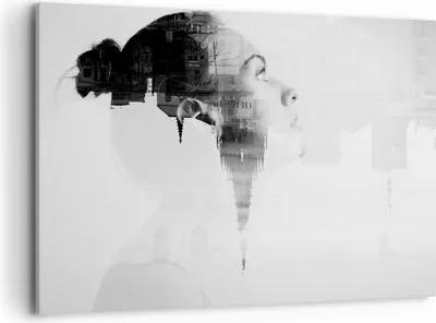 Produktbild von Bild auf Leinwand - Leinwandbild - Frau modern - 100x70cm - Wand Bild - Wanddeko - Wandbilder - Leinwanddruck - Bilder - Kunstdruck - Wanddekoration - Leinwand bilder - Wandkunst - AA100x70-3737
