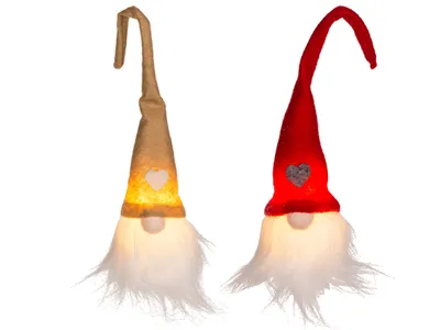 Obrázok produktu pre Malý vianočný škriatok s LED svetlom II