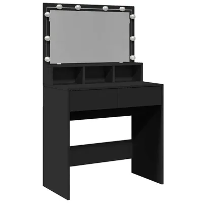 Obrázek produktu pro Toaletní stolek s LED černý 80 x 41 x 134,5 cm