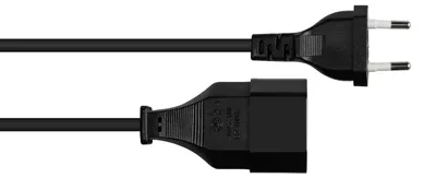 Obrázok produktu pre Alcasa P0300-S030, 3 m, Zástrčka typu C, H03VVH2-F, 250 V, 2.5 A