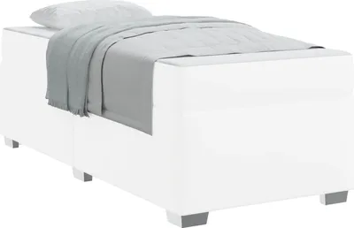 Produktbild von vidaXL Bettrahmen Weiß 90 x 190 cm Stoff