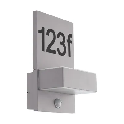 Produktbild von Eglo 97127 ARDIANO LED Außen-Wandleuchte 2X5,6W Sensor Silber Weiss Warmweiss IP44