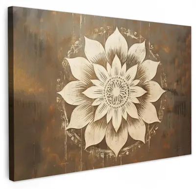 Zdjęcie produktu dla Obraz na płótnie, 120x80 cm, dekoracja ścienna w motywie mandali