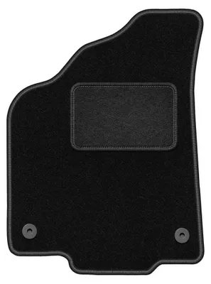 Productafbeelding van Velours bestuurdersmat voor Volkswagen Polo III FL 6N2 1999-2001 (hatchback/sedan) – zwart, op maat – Wielganizator LUX