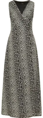 Produktbild von IKITA Damen Maxikleid mit Leoprint 19222827-IK01, GRAU Leo, L