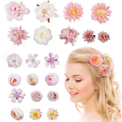 21 Kunstblumen, lila Rosenköpfe für Deko, Hochzeit, Party