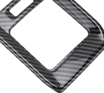 Immagine prodotto di Copertura per bocchetta posteriore dell'aria condizionata, copertura in stile fibra di carbonio, ricambio per RAV4 2019-2021