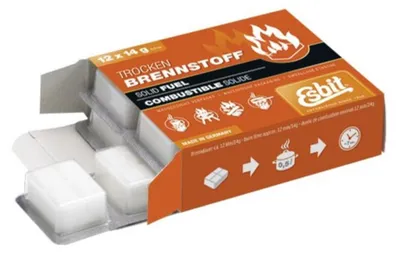 Image de Comburant pour réchauds - 12 comprimés de 14 g, dans un emballage étanche