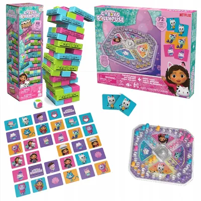 Produktbild von Spin Master Koci Domek Gabi Spielset Turm & Memo Spiele