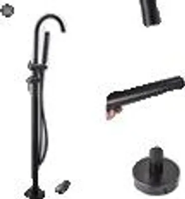 Produktbild von Badewannenarmatur, Handbrause, Keramikkartusche, Einhebelmischer, Matte Schwarz