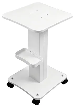 Beauty-Trolley mit Rollen, weiß, 67 cm hoch, mit Ablagefach