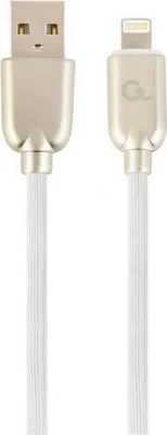 Immagine prodotto di Cablexpert CC-USB2R-AMLM-1M-W, 1 m, Lightning, USB A, Maschio, Bianco