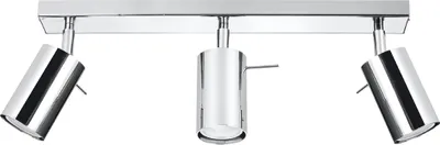 Produktbild von Deckenleuchte RING 3 chrom 3xGU10 10W Stahl 16x6x45cm Sollux Lighting