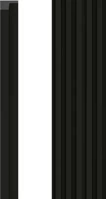 Obrázek produktu pro VOX nástěnný panel L-TRIM Linerio Plus M-Line – akustický panel – interiérová dekorace – černý 265 x 4,2 x 2,1 cm 1 kus