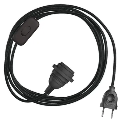 Image de Creative Cables - SnakeBis pour abat-jour - Câblage avec douille et câble en tissu coloré