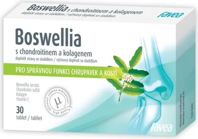 Productafbeelding van Favea Boswellia met collageen en chondroïtine, 30 tabletten