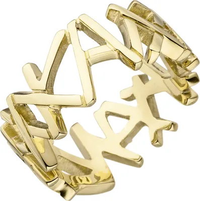 Produktbild von Gr. 52 Damen Ring breit 585 Gold Gelbgold Goldring